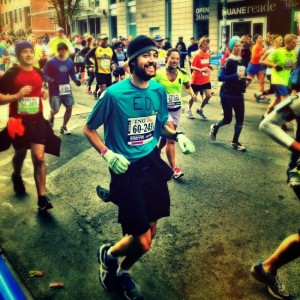 Ed running in Williamsburg